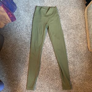 Green Lululemon pants